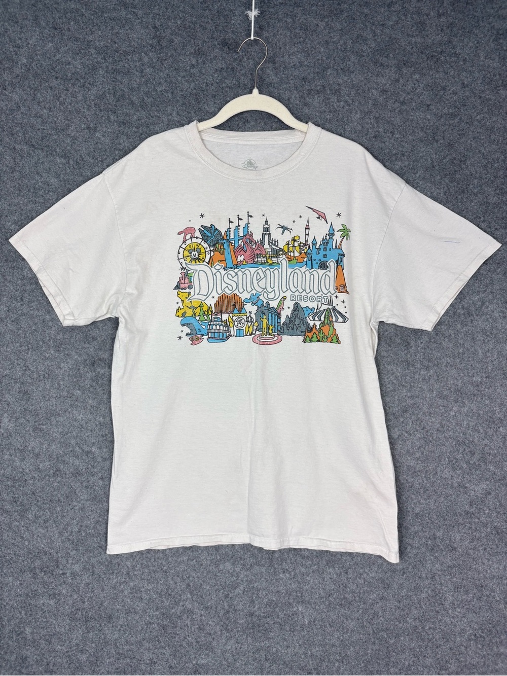 Disneyland Resort Attractions Timeline Graphic Tee Large